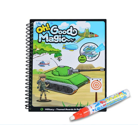 Image of Magic Water Drawing Book Coloring Book Doodle with Magic Pen Painting Board Juguetes For Children Education Drawing Toy