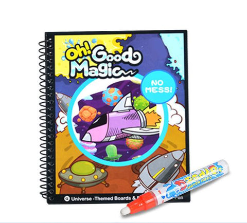 Image of Magic Water Drawing Book Coloring Book Doodle with Magic Pen Painting Board Juguetes For Children Education Drawing Toy