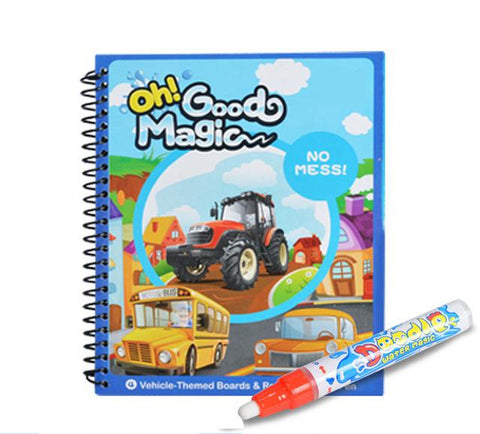 Image of Magic Water Drawing Book Coloring Book Doodle with Magic Pen Painting Board Juguetes For Children Education Drawing Toy