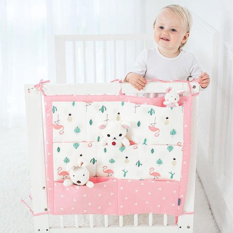 Image of Cotton Cloth Baby Bed Hanging Organizer