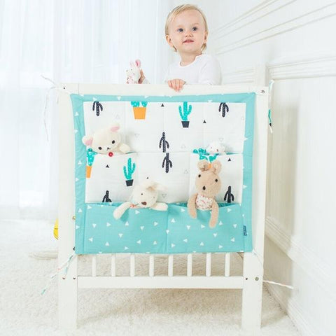Image of Cotton Cloth Baby Bed Hanging Organizer