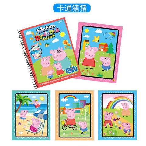 Image of Magic Water Drawing Book Coloring Book Doodle with Magic Pen Painting Board Juguetes For Children Education Drawing Toy