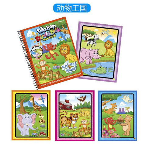 Image of Magic Water Drawing Book Coloring Book Doodle with Magic Pen Painting Board Juguetes For Children Education Drawing Toy