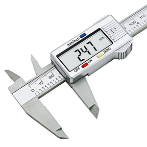 1 PC New 0-150mm 6inch LCD Digital Electronic Carbon Fiber Vernier Caliper Gauge Micrometer Measuring Tool VEP33