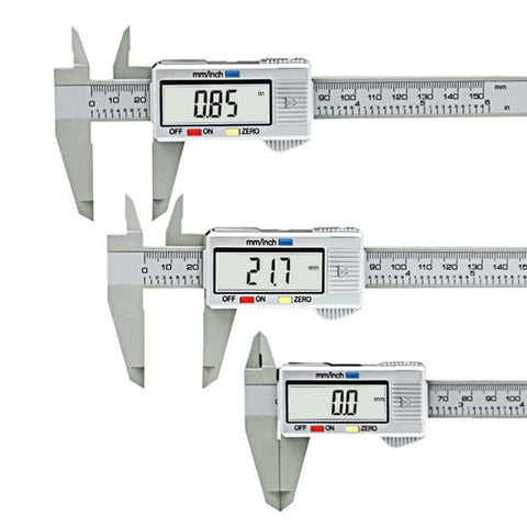 Image of 1 PC New 0-150mm 6inch LCD Digital Electronic Carbon Fiber Vernier Caliper Gauge Micrometer Measuring Tool VEP33