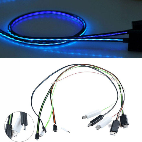 Image of Charger Cable Glowing Flow