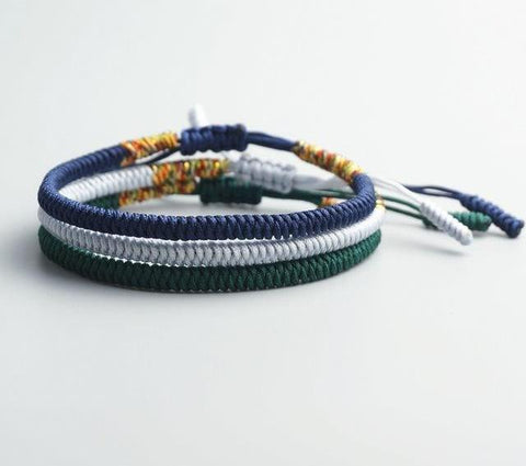 Image of Handmade Buddhist Knots Rope Bracelet