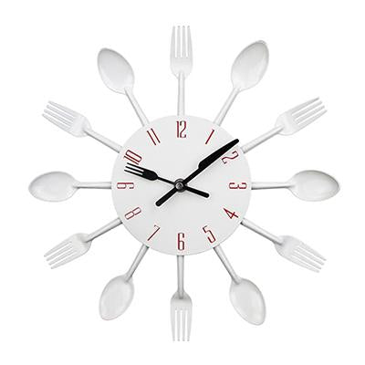 Image of Spoon Fork Creative Quartz Wall Mounted Clock