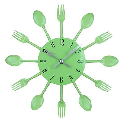 Image of Spoon Fork Creative Quartz Wall Mounted Clock