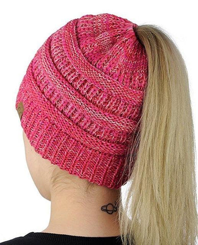 Image of Ponytail Knit Beanie