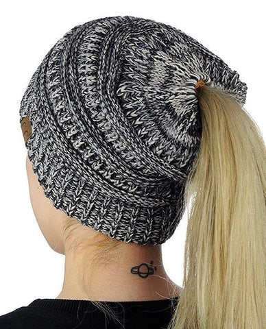 Image of Ponytail Knit Beanie