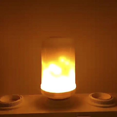 Image of LED Flame Effect Fire Light Bulb Lamp