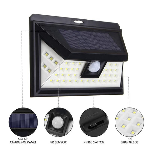 Image of Motion Sensor Solar Powered Outdoor LED