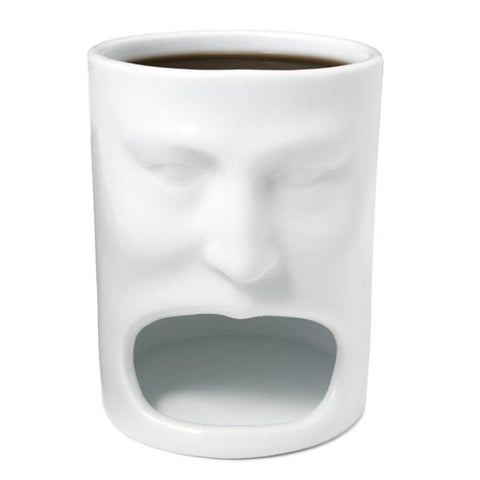 Image of Face Shape Ceramic Coffee Cup Mug