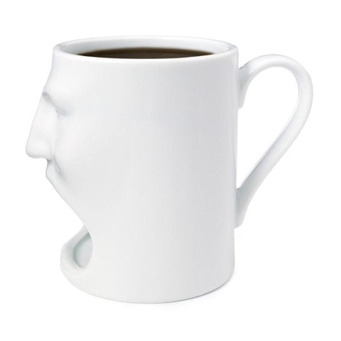 Image of Face Shape Ceramic Coffee Cup Mug