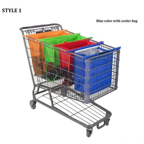 Image of Grocery Shopping Bags with Compartments