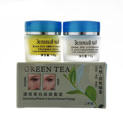 Image of Green Tea Anti Freckle Skin Care Whitening Cream