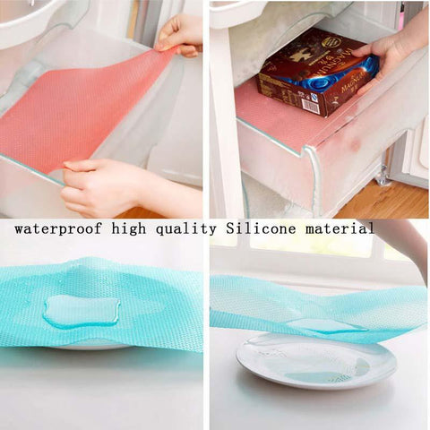 Image of Multipurpose Antibacterial Food Grade Silicone Refrigerator Mats (4pcs)