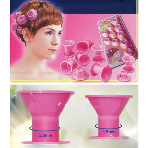 Image of SILICONE, NO-HEAT HAIR CURLERS