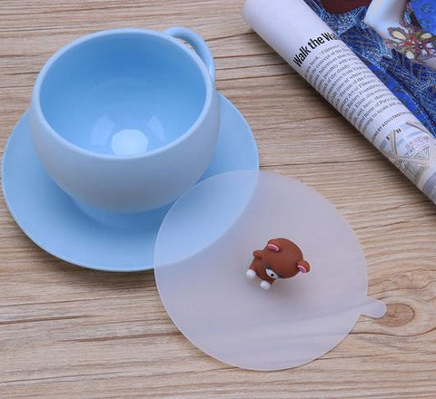 Image of Multi-function Dustproof leakproof cup lid