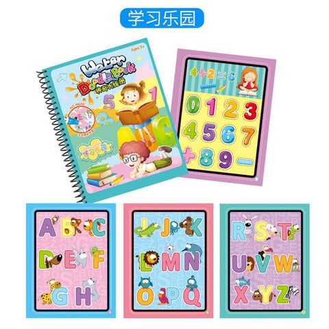 Image of Magic Water Drawing Book Coloring Book Doodle with Magic Pen Painting Board Juguetes For Children Education Drawing Toy