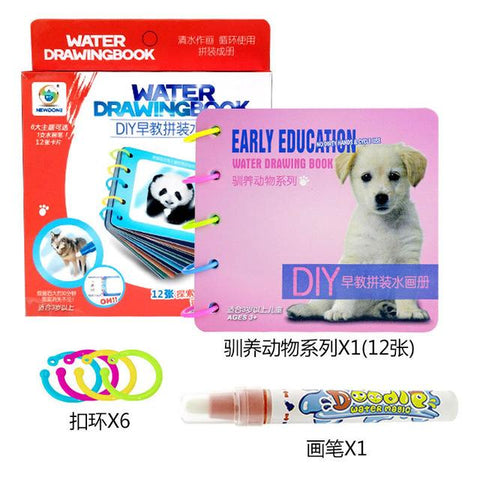 Image of Magic Water Drawing Book Coloring Book Doodle with Magic Pen Painting Board Juguetes For Children Education Drawing Toy