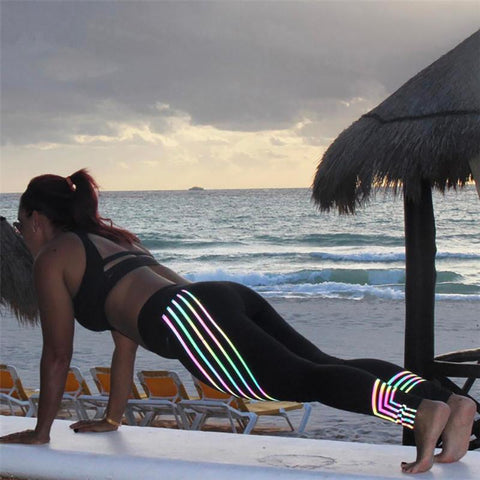 Image of Rainbow Reflective Leggings
