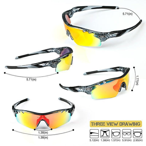 Image of POLARIZED CYCLING GLASSES SET