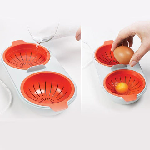 Image of PERFECT POACH - MICROWAVABLE DOUBLE EGG POACHER