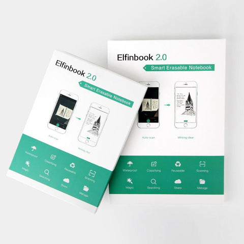 Image of Elfinbook™ 2.0 - Smart Reusable Notebook + 1x Pilot Pen