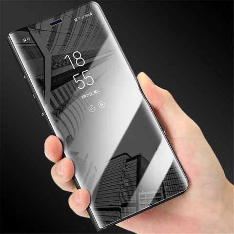 Image of Intelligent Mirror Flip Stand Touch Case for iPhone/Android