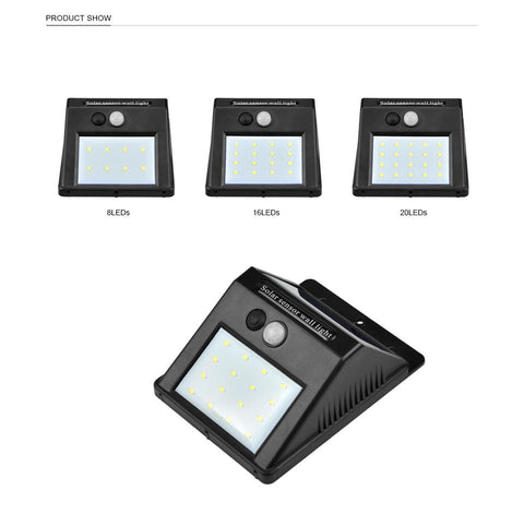 Image of LED Solar Motion Sensor Lamp