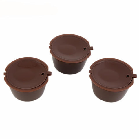 Image of Reusable Compatible Rechargeable Plastic Coffee Filter Baskets