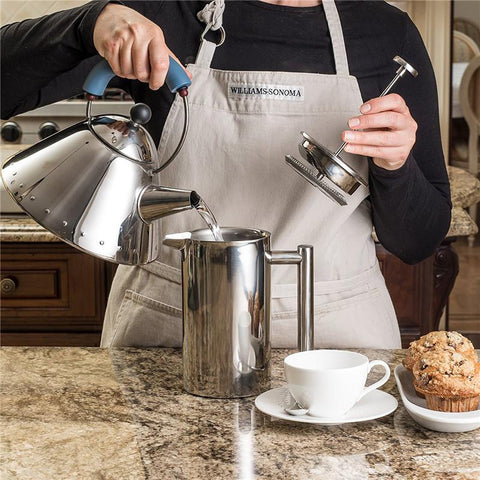Image of Stainless Steel French Press Coffee Tea Pot with Filter Double Wall