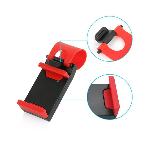 Image of Car Steering wheel phone Universal Mount Holder Stand