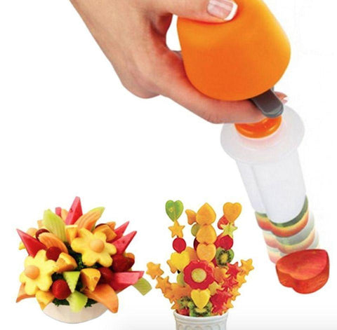 Image of Push & Pop Fruit & Vegetable Shaper Cutter